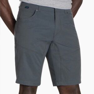 Kuhl Silencr Kargo Shorts Mens 34 Gray Hiking Outdoor Stretch Gorpcore 5230
